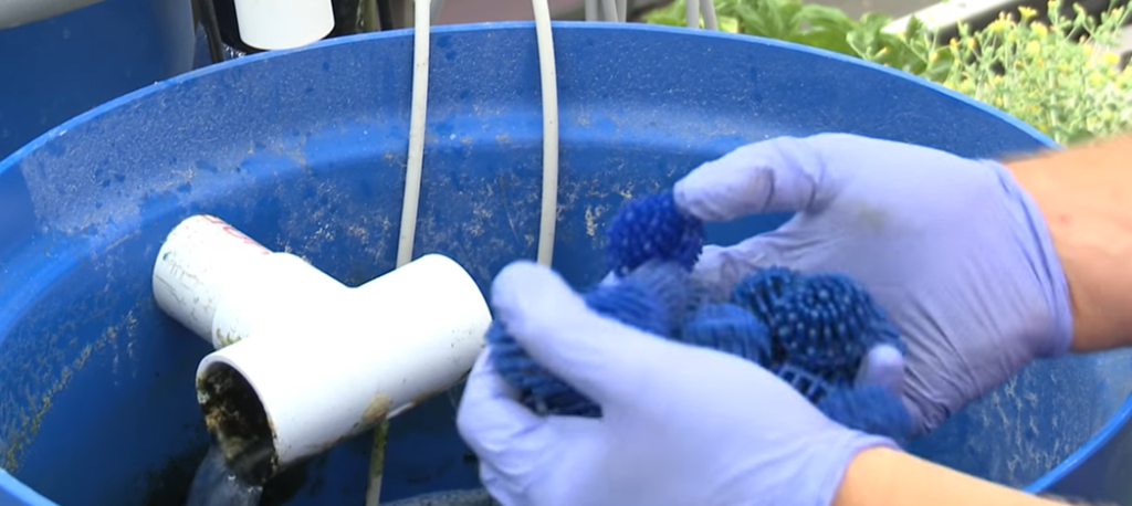 biofiltre à lit fixe avec bioballs